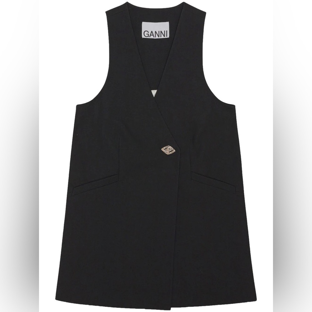 NWOT Ganni Sleeveless Blazer Dress